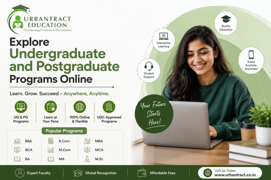 Explore UG and PG programs online