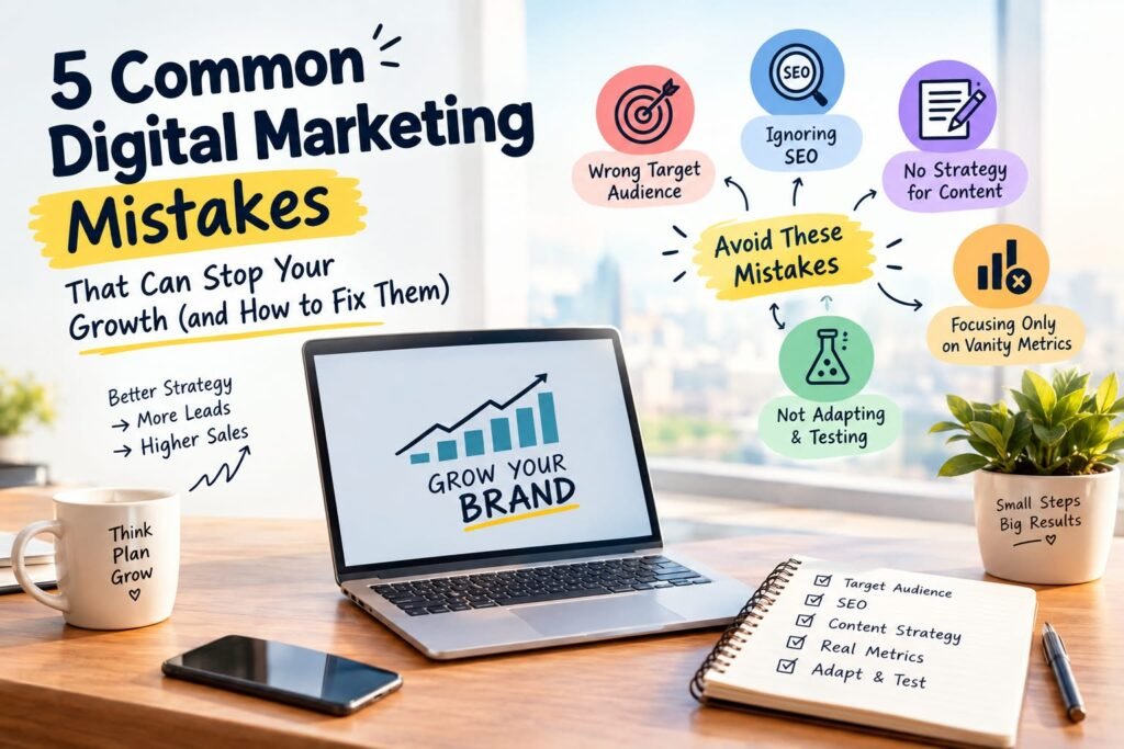 5 Common Digital Marketing Mistakes That Are Killing Your Business Growth
