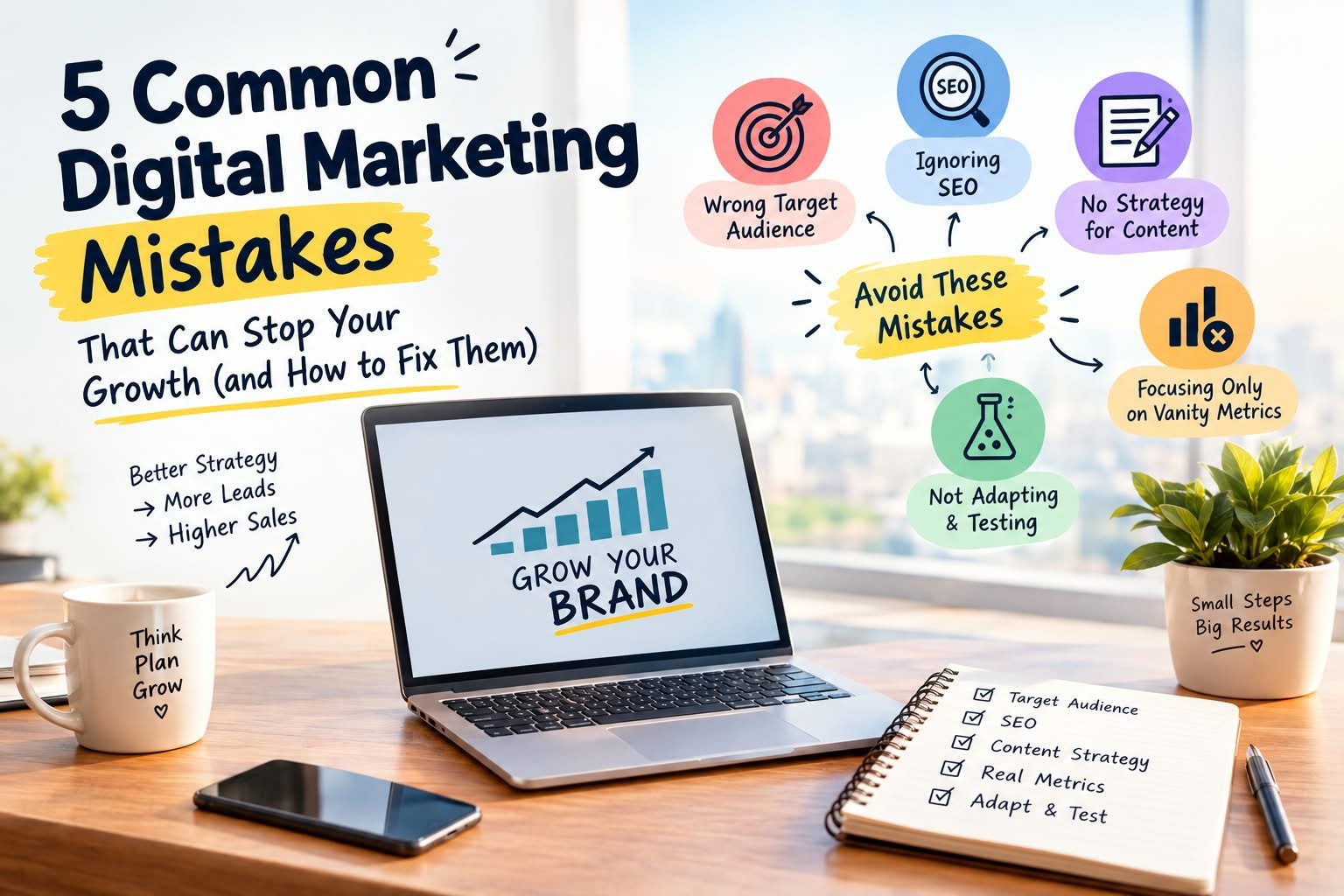 5 Common Digital Marketing Mistakes That Are Killing Your Business Growth