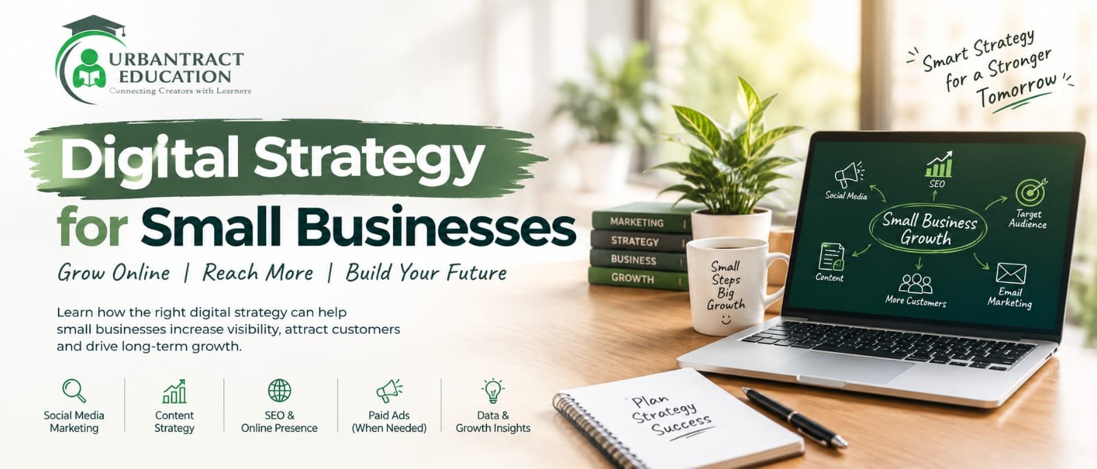 Digital strategies for small businesses using SEO and social media marketing